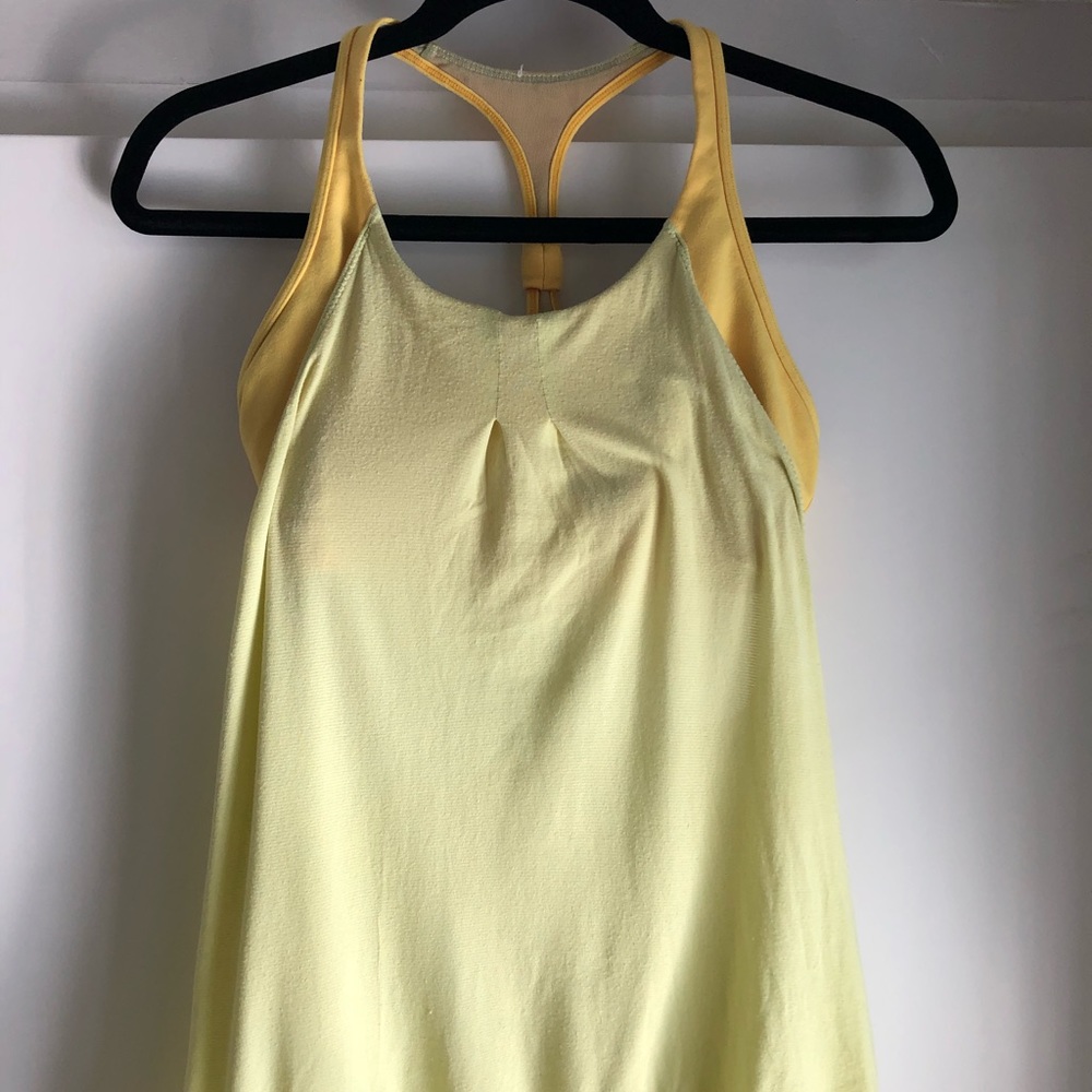 Lululemon neon built in bra tank